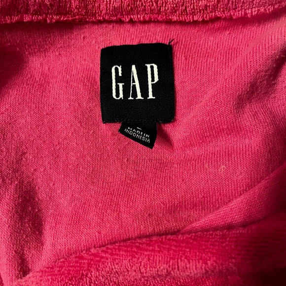 SALE! Gap Hot Pink Barbiecore Terry Cloth Short Sleeve Top Size L - Picture 3 of 6